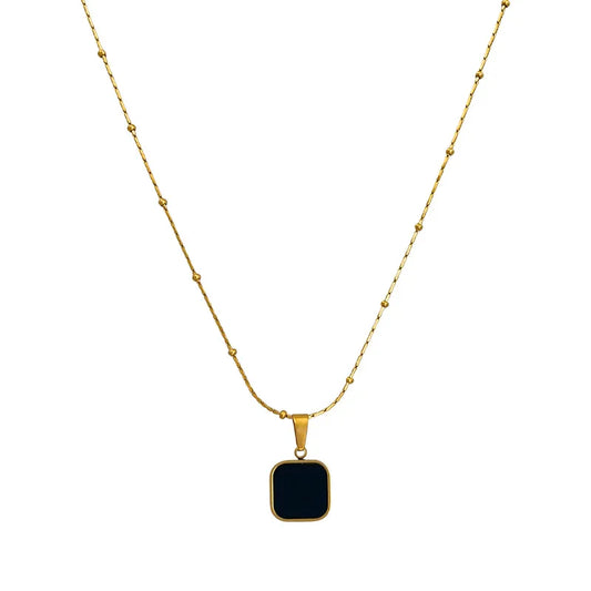 Lumina Square Pendant Necklace