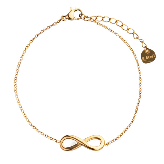 Gold plated Infinity Clasp bracelet