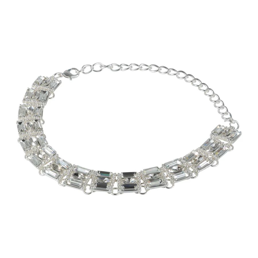 Silver Crystal Choker