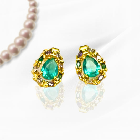 Emerald Elegance Studs